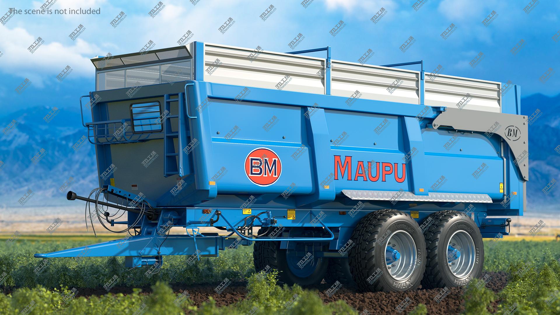 images/goods_img/2021040161/Maupu 18t Body Tipper Trailer Clean 3D model/5.jpg